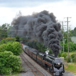 611 pulls her train east through Gainesville