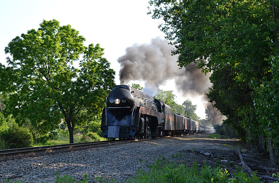 N&W Class J #611 Northbound at Nokesville, Va - June 1, 2016