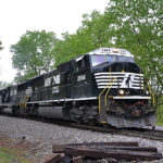 Norfolk Southern SD75 #2804 leads NS 203 near Linden on the B-line - May 5, 2016