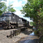 NS 290 Westbound at Linden, Virginia on 8/18/2016