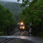 NS Train 203 at the Fiery Run Road crossing in Fauquier County, Virginia on 9/29/2016