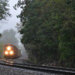 CP #8852 leads NS train 290 near Linden, Virginia on 9/30/2016