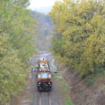 Loram Rail Grinder on the Main Line at Linden