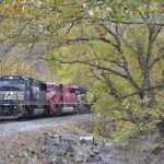 NS 211 led by NS SD60M #6780 along Goose Creek on 11/1/2016