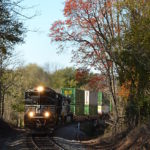 NS 211 led by SD70-M2 #2756 near Linden, Virginia