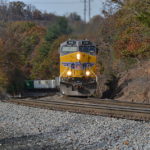Union Pacific ES44AC #5310 leads NS Train 211 near Front Royal, Va on 11/8/2016