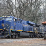 NS ES44AC #8103 leads train 228 east past Markham, Va on 1/10/2017