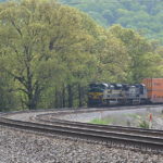 NS 1068 (Erie Heritage Unit) leads NS 227 near Front Royal, Va on 4/27/2017.