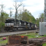 SD70M-2 #2736 leads NS train 36Q at Linden on 4/21/2017.