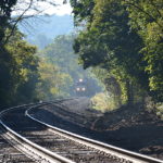 NS train 227 is led by SD70M #2621 over Linden Hill on 9/15/2017.