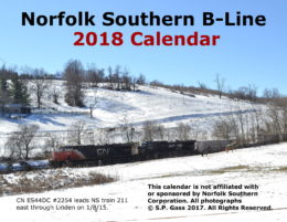 Norfolk Southern B-Line 2018 Calendar