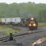 NS SD60 #6597 leads train 201 south at Riverton Junction, Virginia on 5/17/2018.