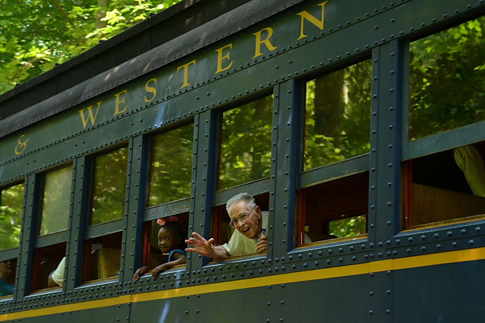 My dad, also known as Grandpop, stayed on the train to Ashland.