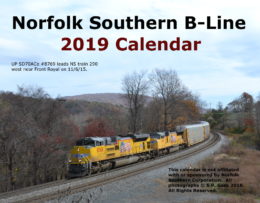 2019 Norfolk Southern B-Line Calendar