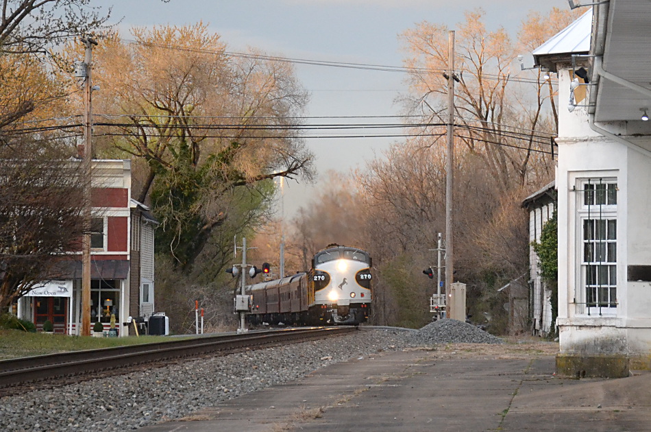 NS F-9A #270  leads NS train 956 southbound through Boyce, Virginia on 4/2/2019.