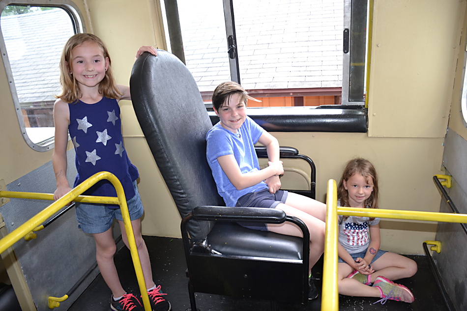 My daughters with their cousin up in the cupula.