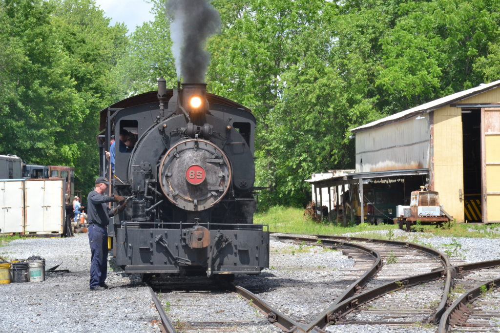 Crew getting Jeddo Coal #85 ready for the next excursion.