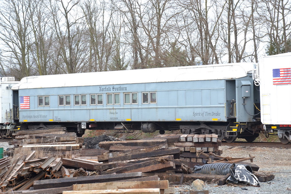 On 3/25/2021, Norfolk Southern's Spirit of Tim Drake dining car is still serving up food almost 100 years after it was built in 1923.